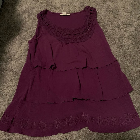 Coldwater Creek Tops - Cold water creek purple tank